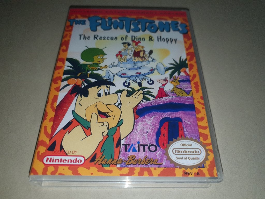 The Flinstones The Rescue Of Dino & Hoppy NES Game Case, Avontuur en Actie, Verzenden, 1 speler, Zo goed als nieuw