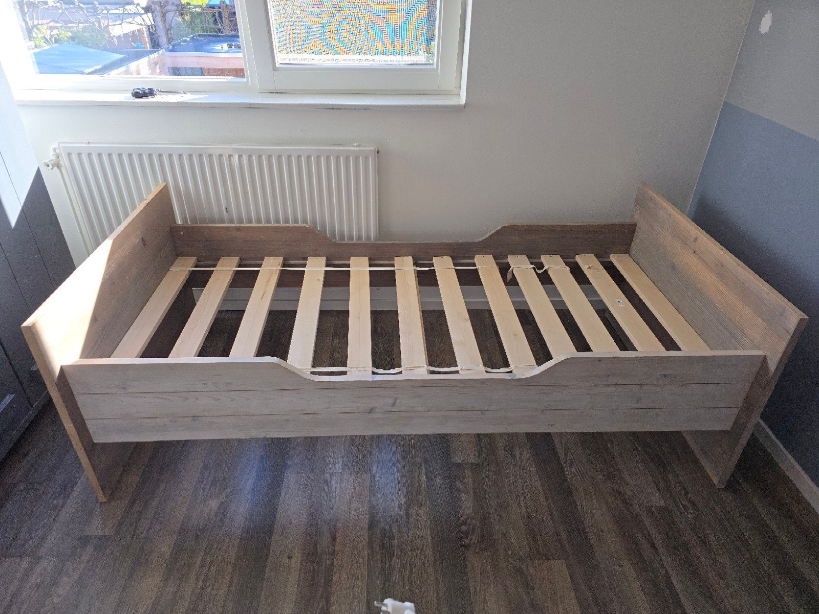 Eenpersoonsbed, Ophalen, Gebruikt, 90 cm, 200 cm