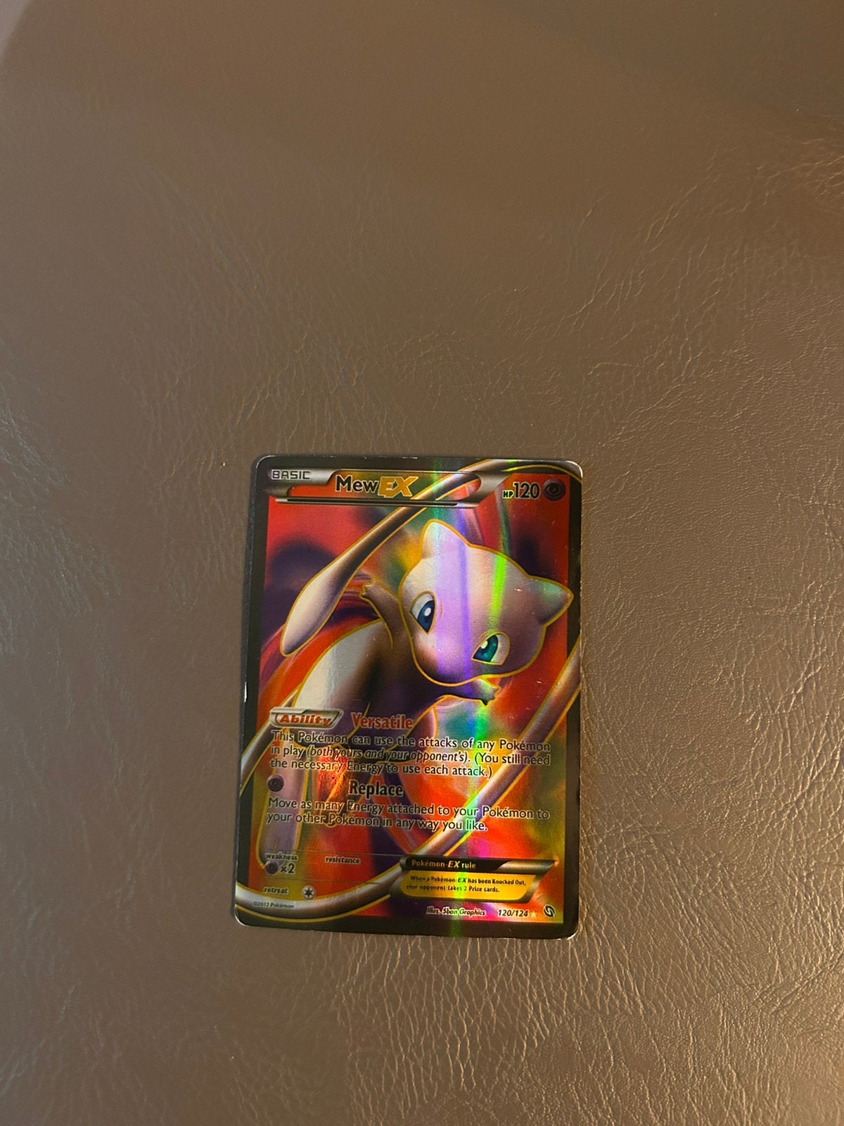 Pokémon Mew EX Full art 120/124 Holo Rare, Ophalen of Verzenden