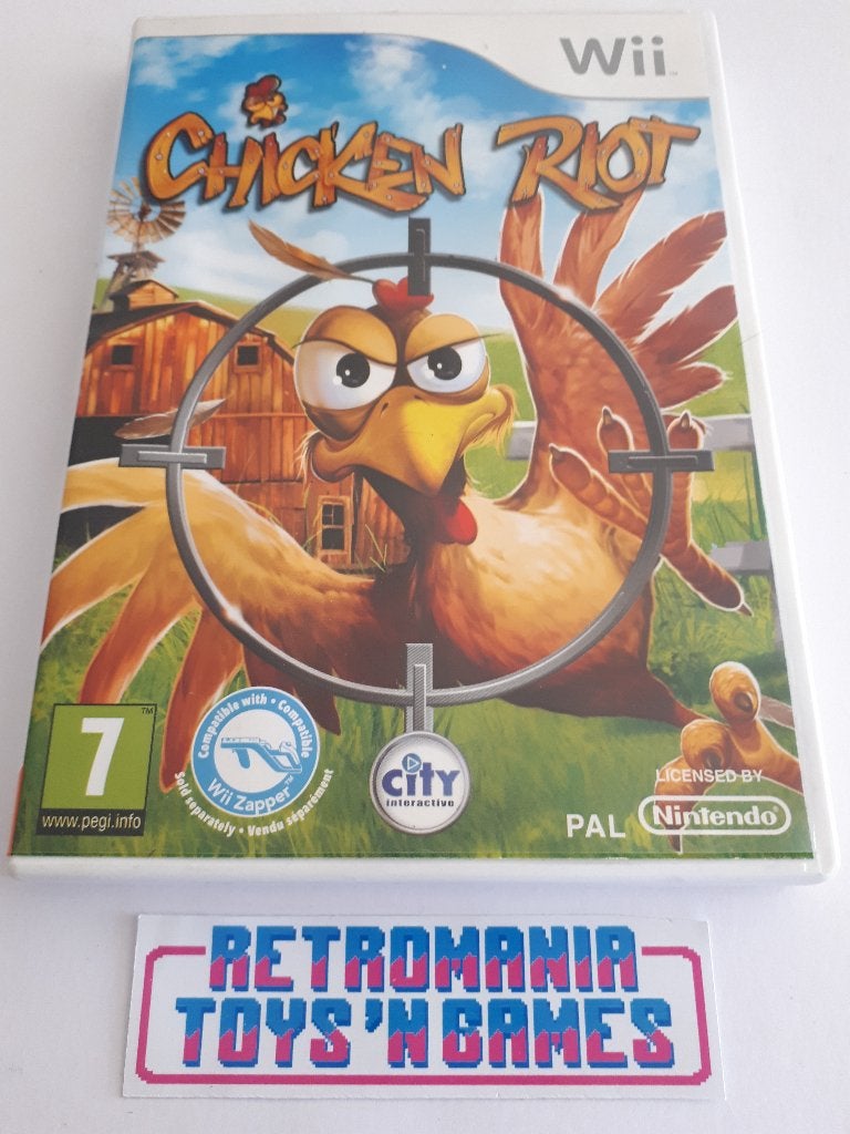 nintendo wii game - chicken riot, Spelcomputers en Games, -, Verzenden, -, Zo goed als nieuw