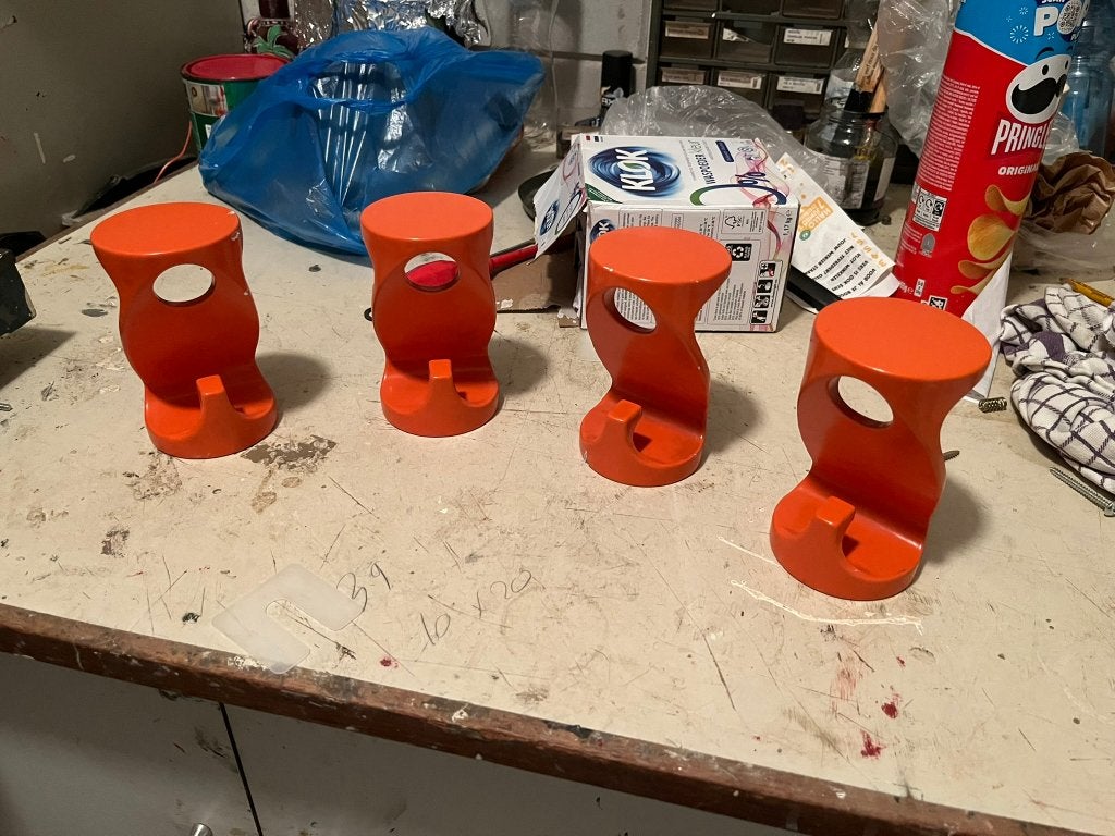 Set Orange Ceramic Schönbuch Coathangers, Wandkapstok, Gebruikt, Ophalen of Verzenden, Minder dan 100 cm