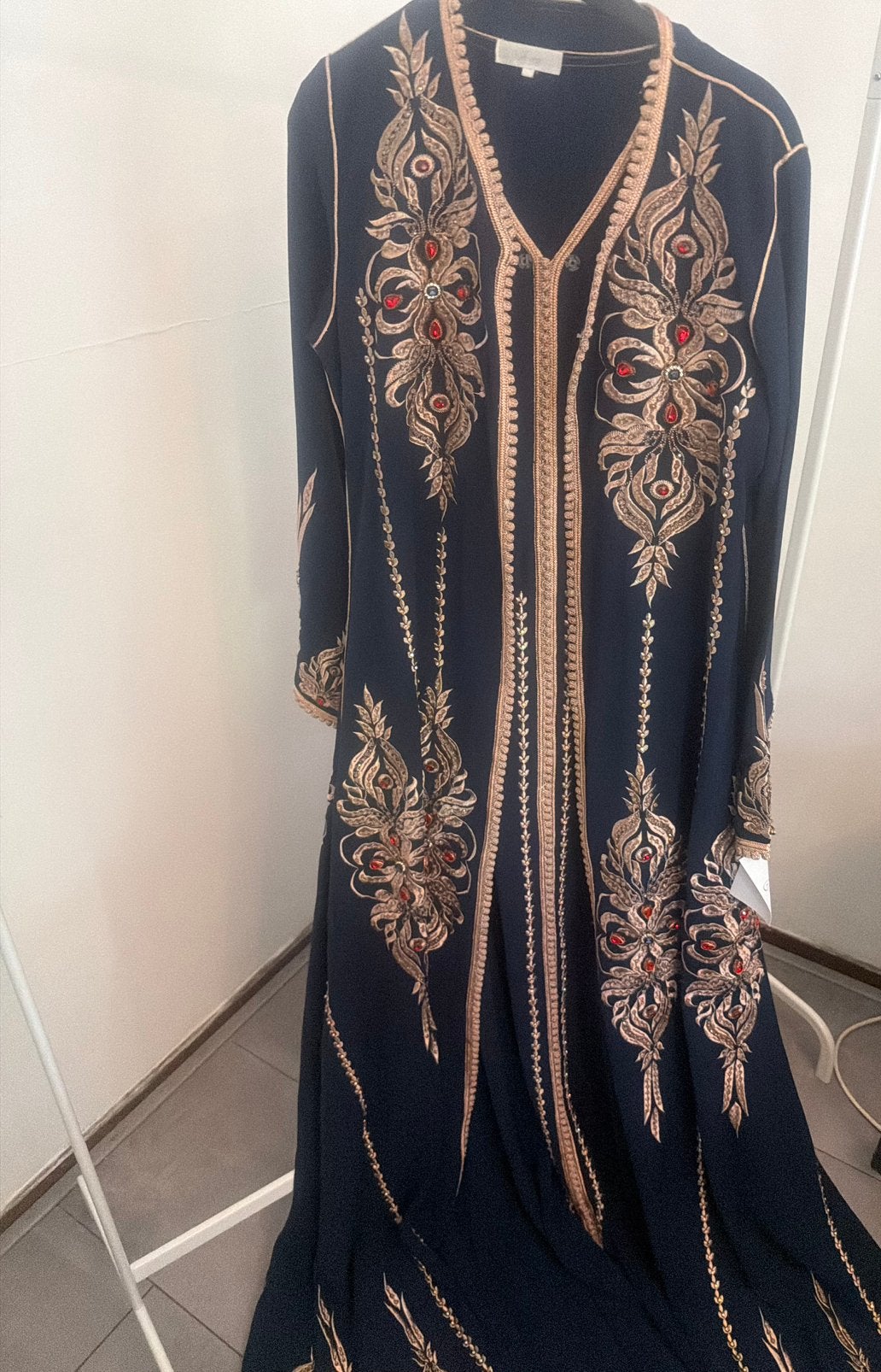 Marokaanse jurk takshita, Overige typen, Blauw, Zo goed als nieuw, Ophalen