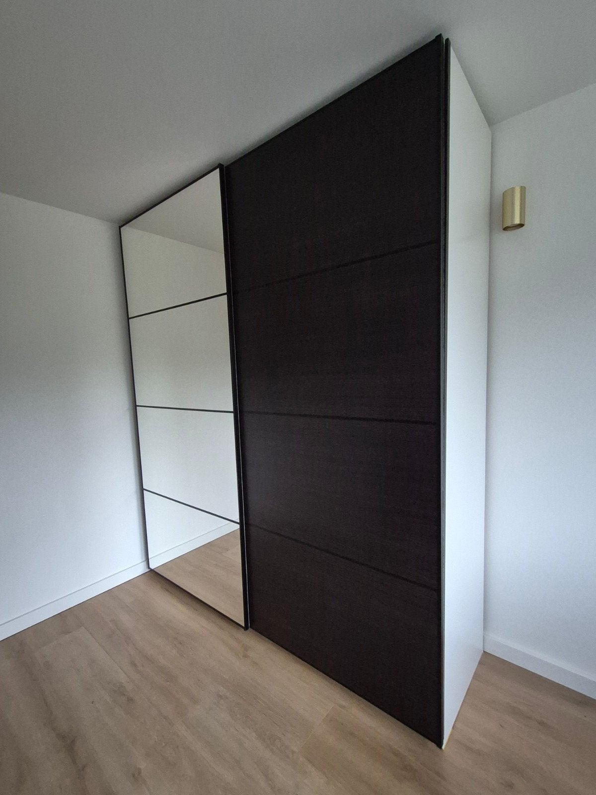 Ikea pax kast met spiegelschuifdeuren en lades, Ophalen, 200 cm of meer, 150 tot 200 cm, Overige houtsoorten