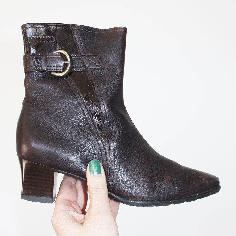 Prachtige Leren Luftpolster Laarsjes -s14 (Maat 5/38) € 35,-, Kleding | Dames, Schoenen, Luftpolster, Zwart, Nieuw, Ophalen of Verzenden