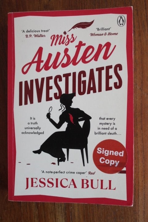 Jessica Bull - Miss (Jane) Austen Investigates (Signed Copy), Ophalen of Verzenden, Gelezen, Fictie