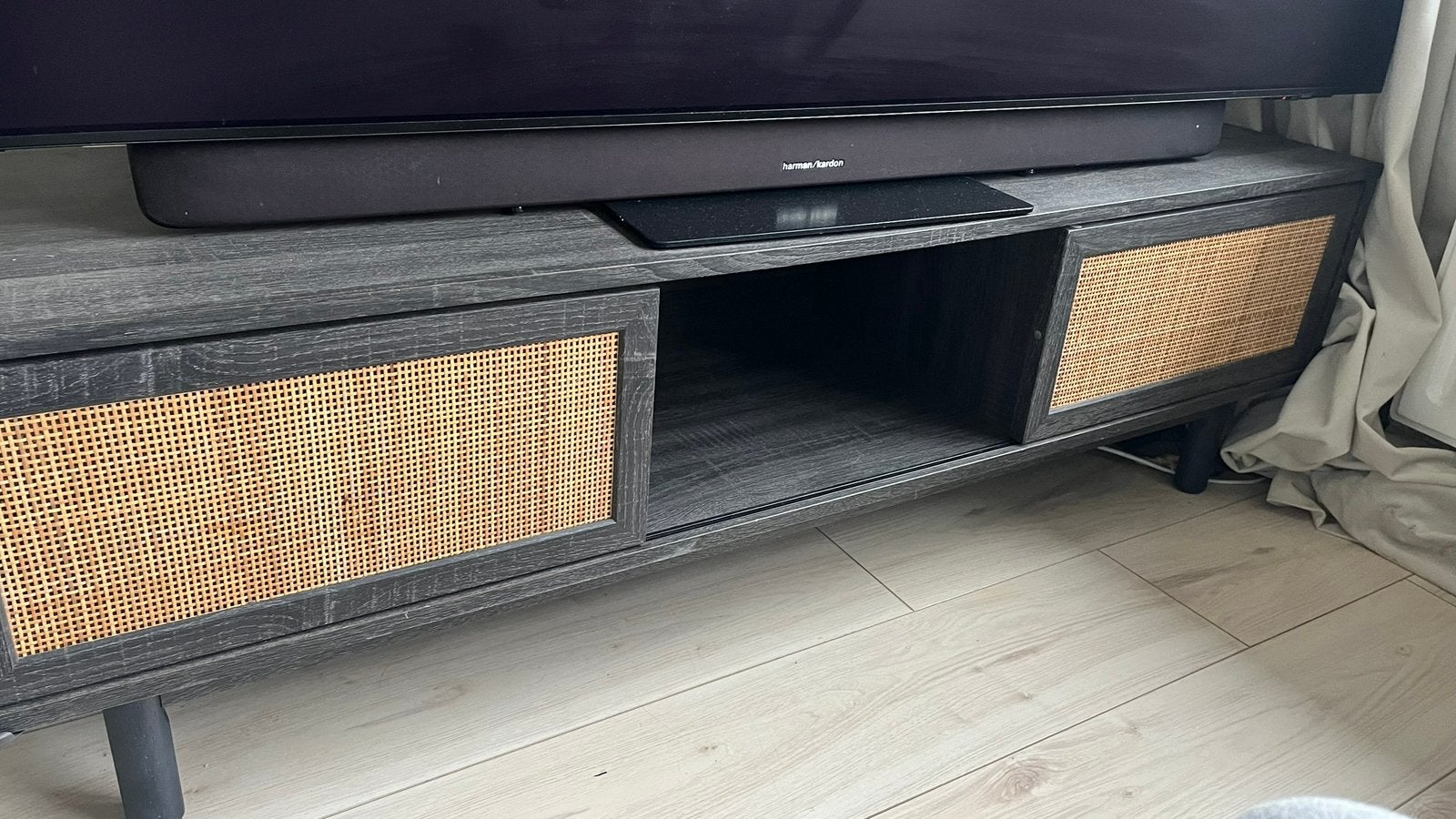 Rotan tv meubel, Ophalen, Zo goed als nieuw, 25 tot 50 cm, Minder dan 100 cm