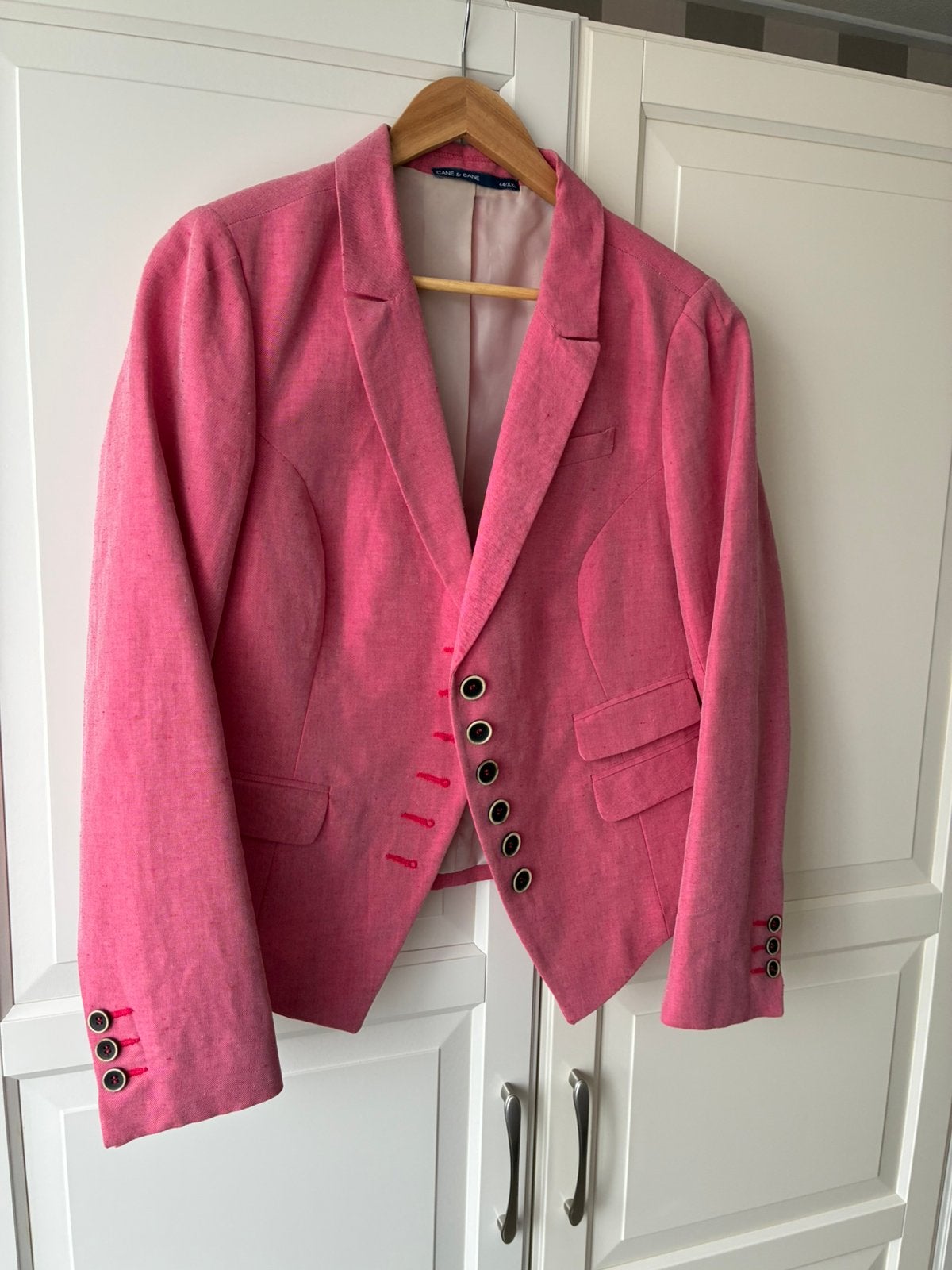 The Sting Cane & Cane blazer jasje colbert maat 44 roze, Ophalen of Verzenden, Zo goed als nieuw, Maat 42/44 (L), Roze
