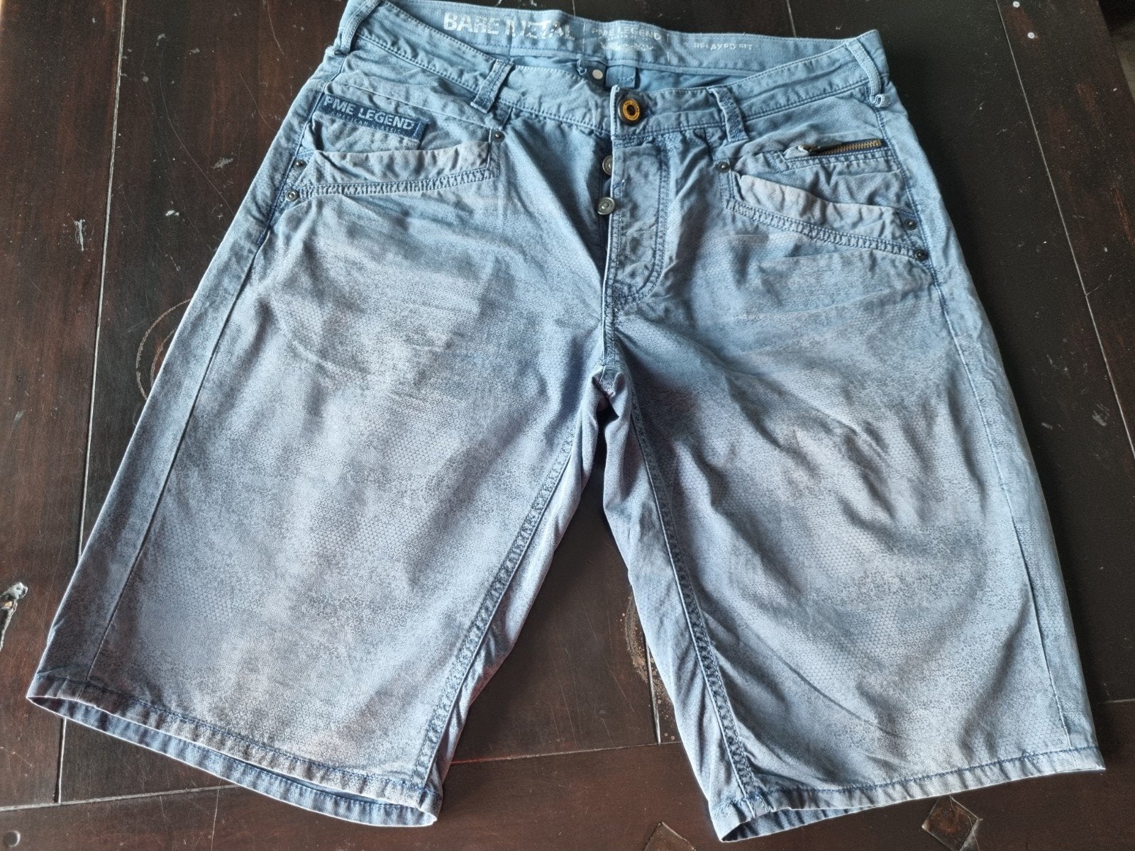 ZGAN PME LEGEND BARE METAL SHORTPANTS SIZE 32, Blauw, W32 (confectie 46) of kleiner, Ophalen of Verzenden, Zo goed als nieuw