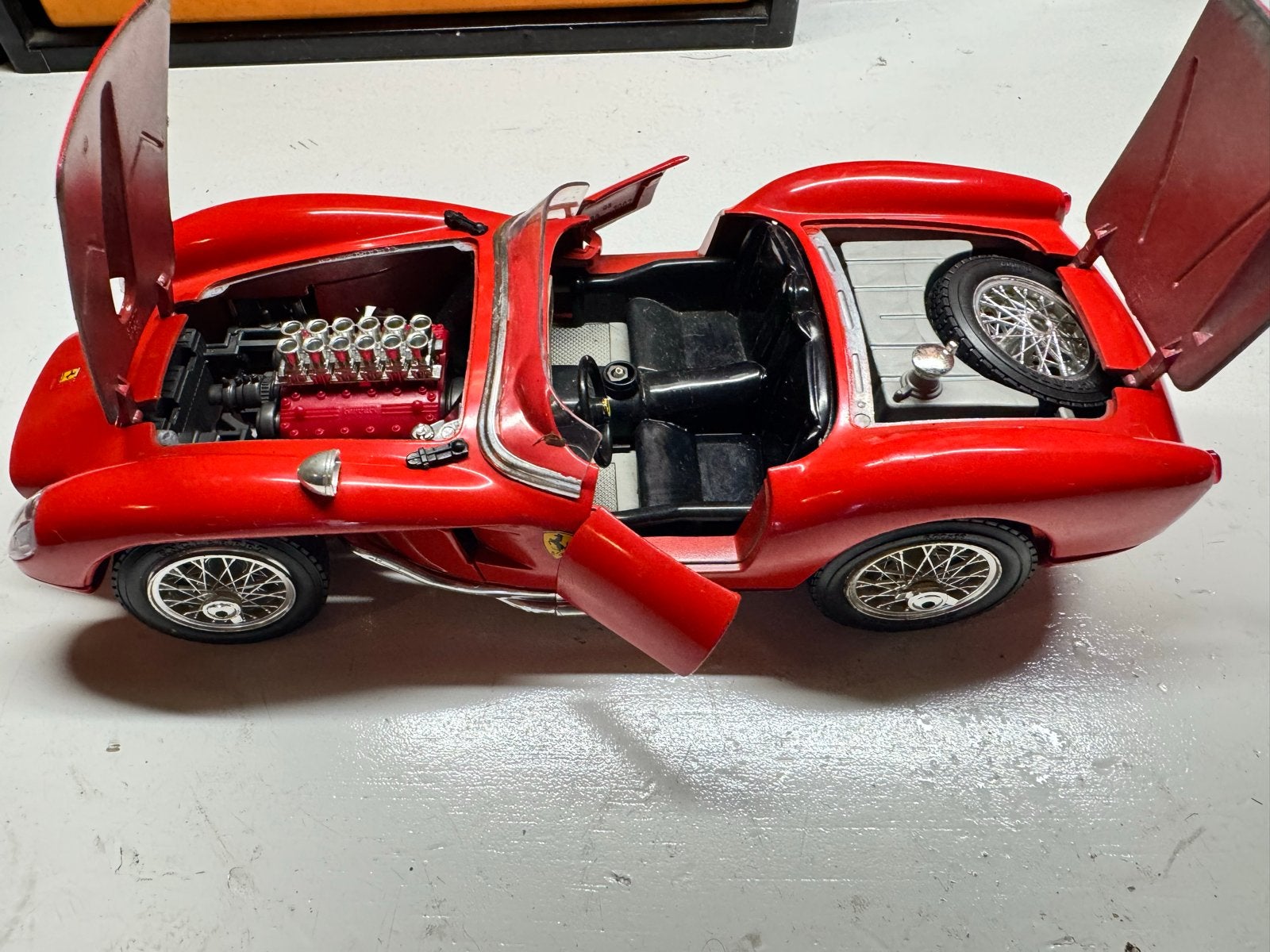 Zeldzame Burago Ferrari Testarossa 1:18 modelauto, Ophalen of Verzenden, Gebruikt, Auto, Bburago