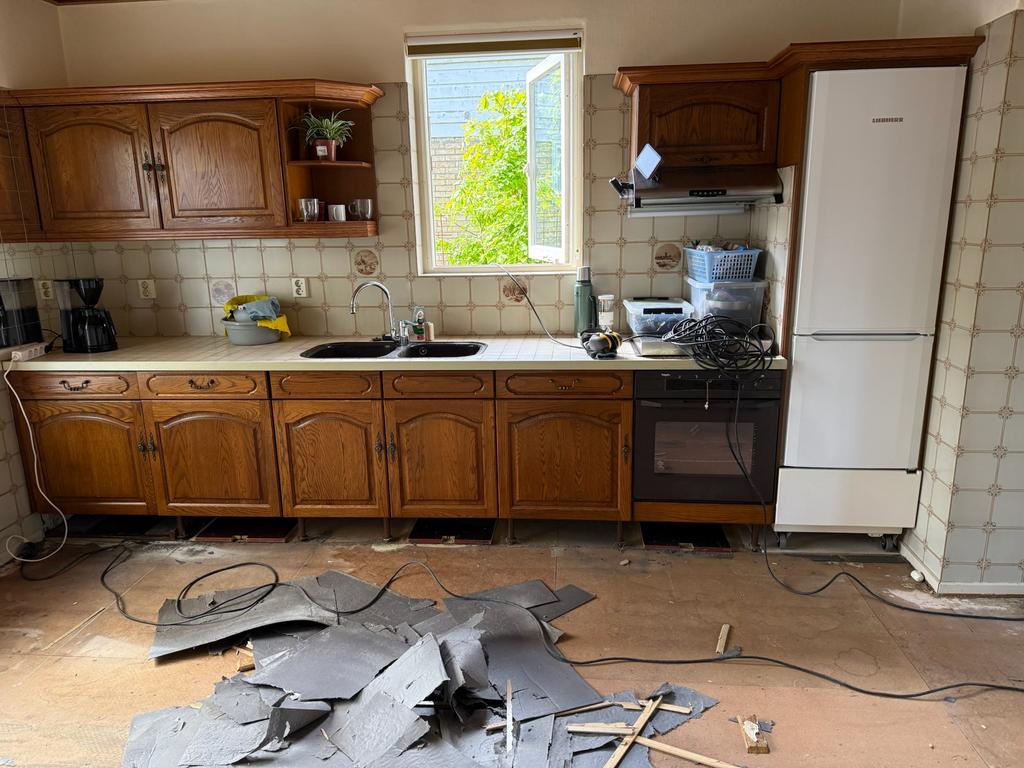 COMPLETE KEUKEN TE KOOP – AFHALEN / ZELF DEMONTEREN, Ophalen, Gebruikt, Overige materialen, Bruin