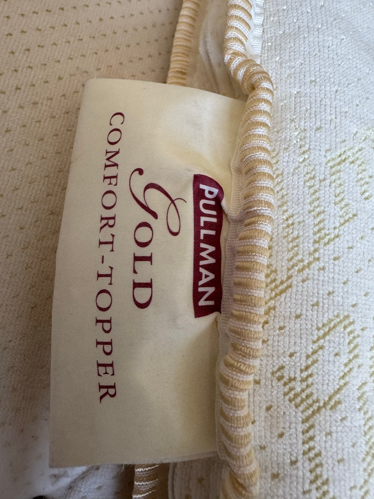 Pullman Gold Comfort-Topper GRATIS 180-200, Huis en Inrichting, Ophalen, Tweepersoons, Zo goed als nieuw, Matras