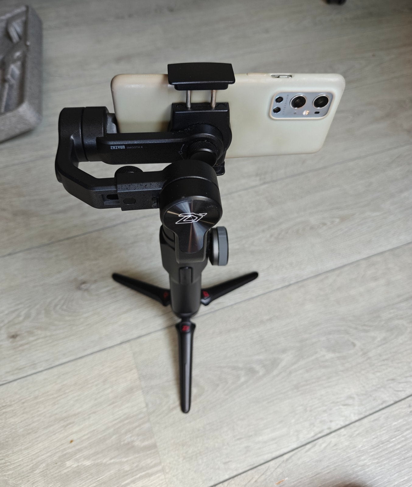 Zhiyun Smooth 4 Gimbal met complete accessoires set, Bluetooth, Gimbal, Ophalen of Verzenden, Zo goed als nieuw