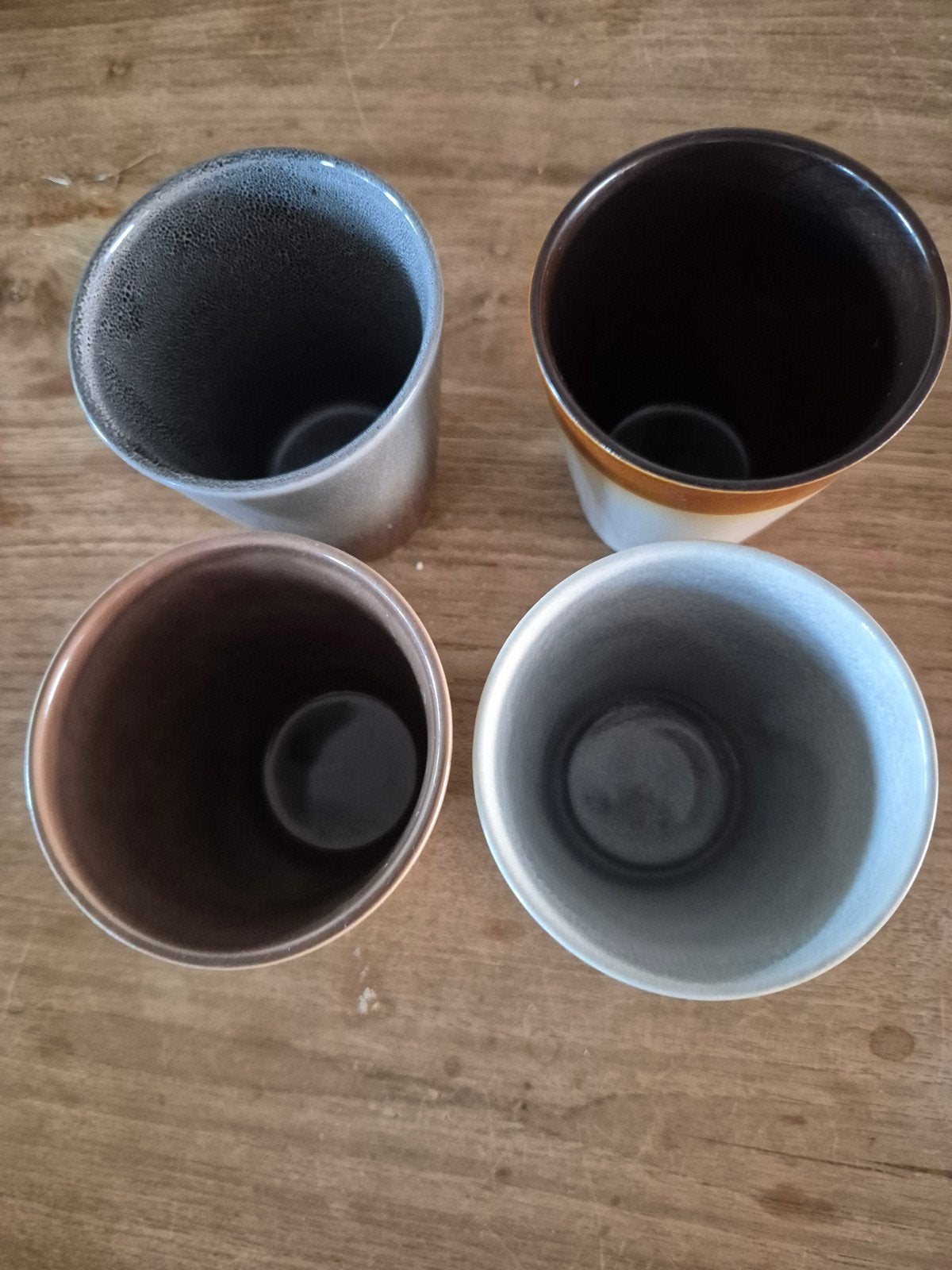 Studio Tavola cappuccino bekers en koffiemokken aardetinten, Ophalen of Verzenden, Gebruikt, Overige merken