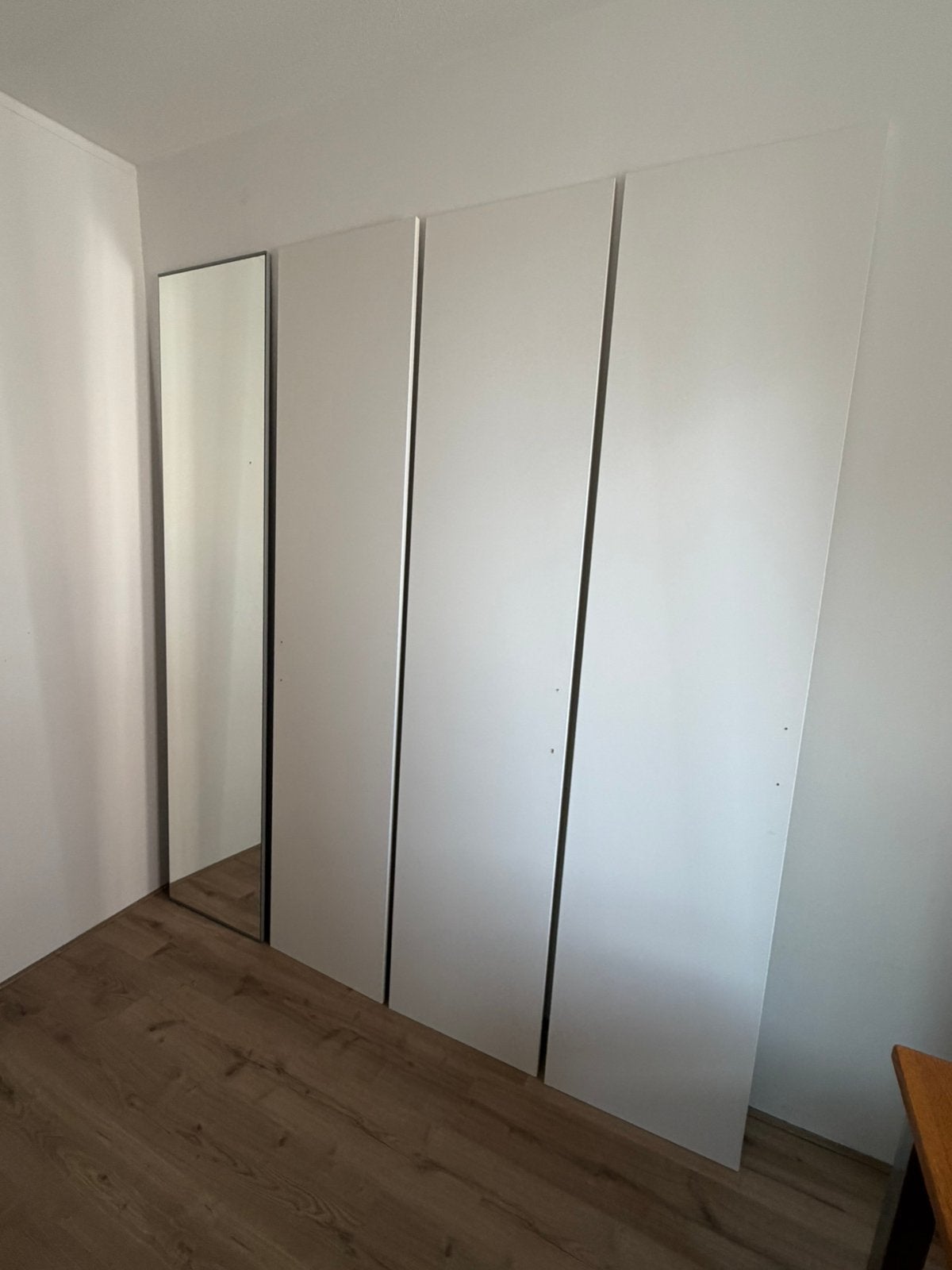 4x IKEA Pax deuren (1x spiegel, 3x wit)., Ophalen, 200 cm of meer, Zo goed als nieuw, IKEA PAX
