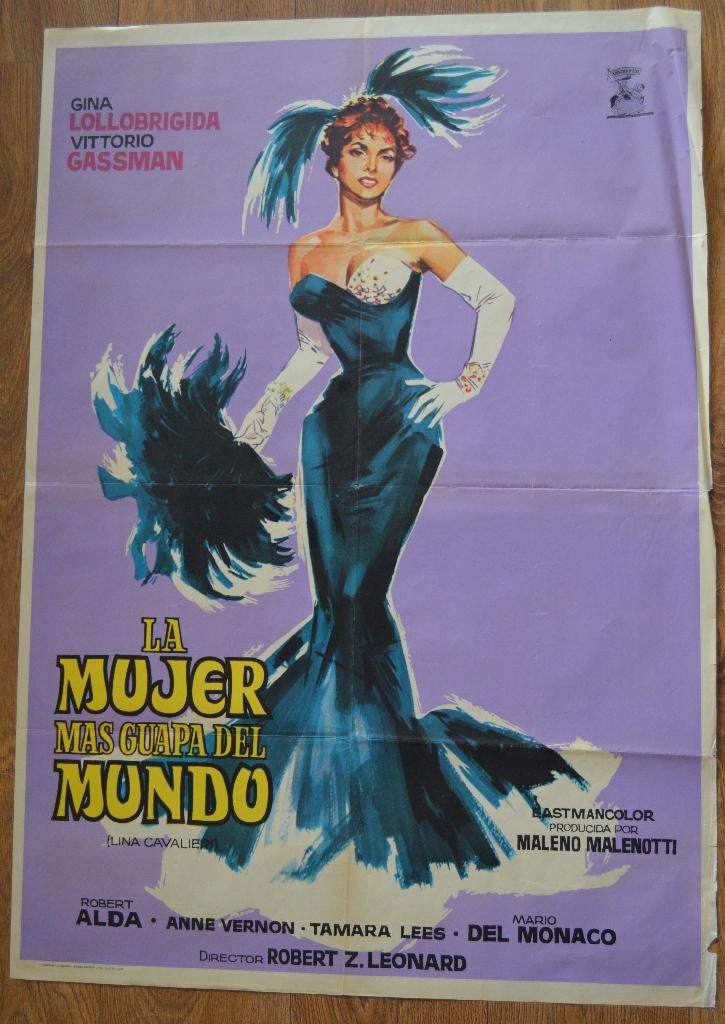LA MUJER MAS GUAPA DEL MUNDO GINA LOLLOBRIGIDA, Ophalen, A1 t/m A3, Film en Tv