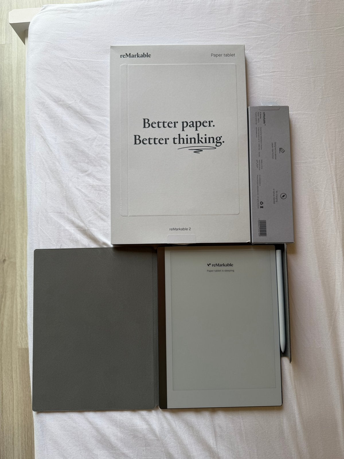reMarkable 2 Paper Tablet met Marker en Folio, Computers en Software, E-readers, 8 GB, Touchscreen, Ophalen of Verzenden, Zo goed als nieuw