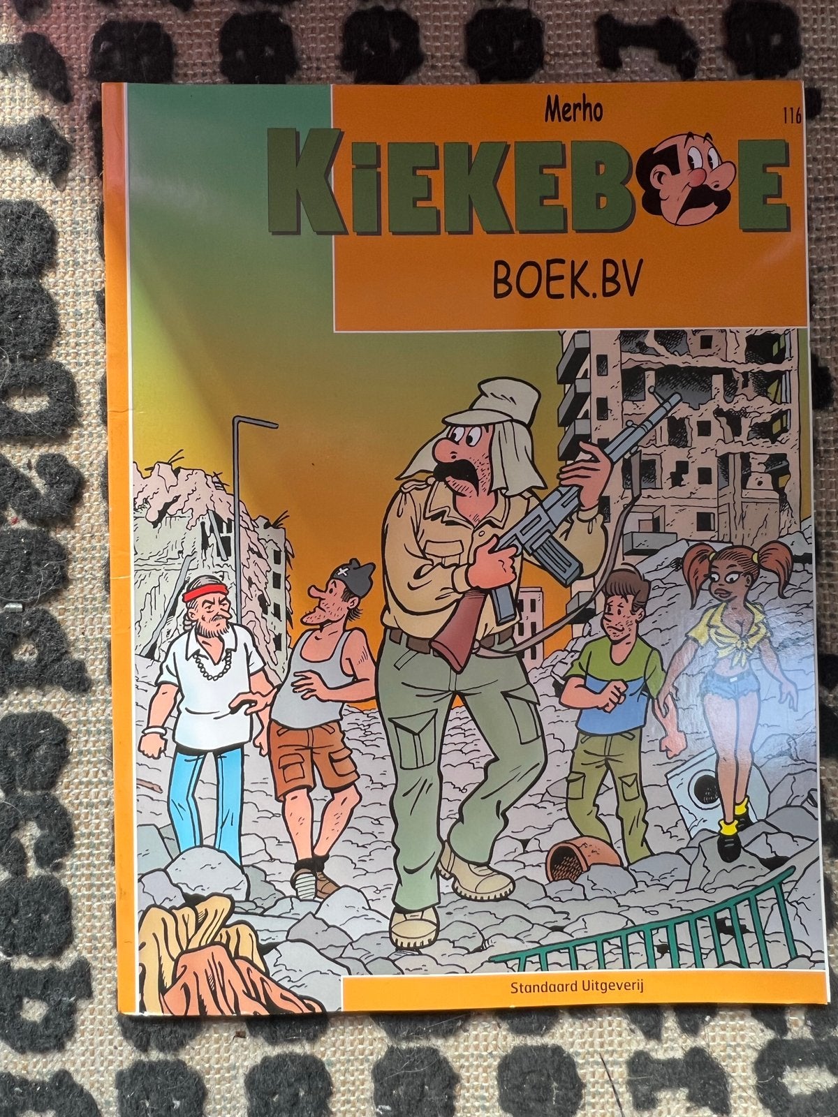Kiekeboe Boek.BV - Merho - Stripboek 116, Eén stripboek, Ophalen of Verzenden, Zo goed als nieuw