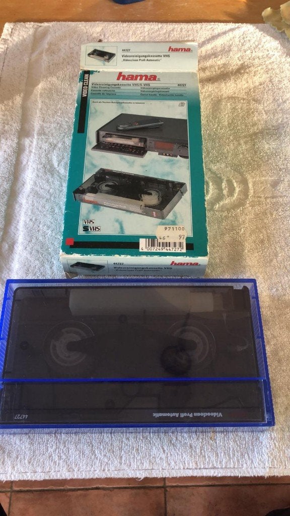 hama video reinigingscassette vhs, Audio, Tv en Foto, Videospelers, Ophalen of Verzenden, Gebruikt