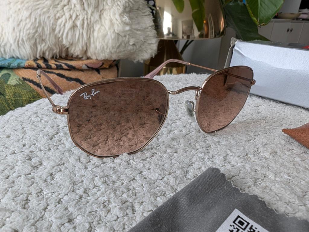 Ray-Ban Zonnebril - hexagonal s51 kleine maat, Zonnebril, Overige kleuren, Ophalen of Verzenden, Zo goed als nieuw