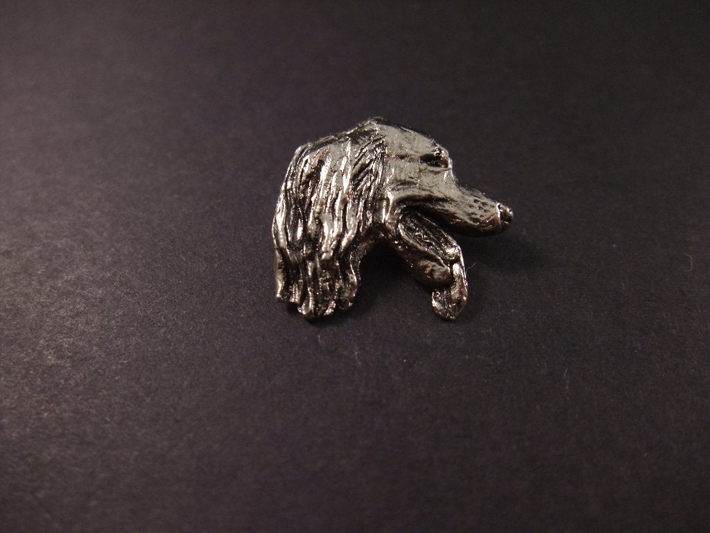 English Setter, jachthond zilverkleurige pin, Ophalen of Verzenden, Gebruikt, Overige onderwerpen