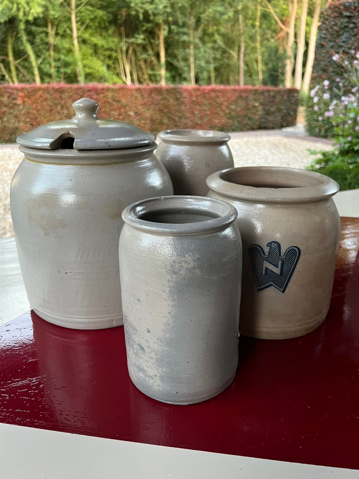 4 oude “keulse” potten, Antiek en Kunst, Curiosa en Brocante, Ophalen