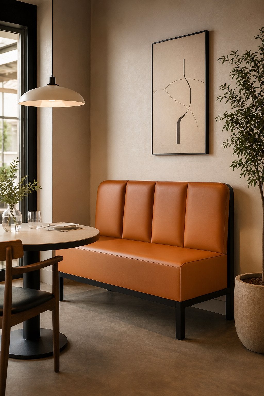 Horeca restaurant bank / wandbank uit voorraad In 4 kleuren, Ophalen of Verzenden, Nieuw in verpakking, Meubilair