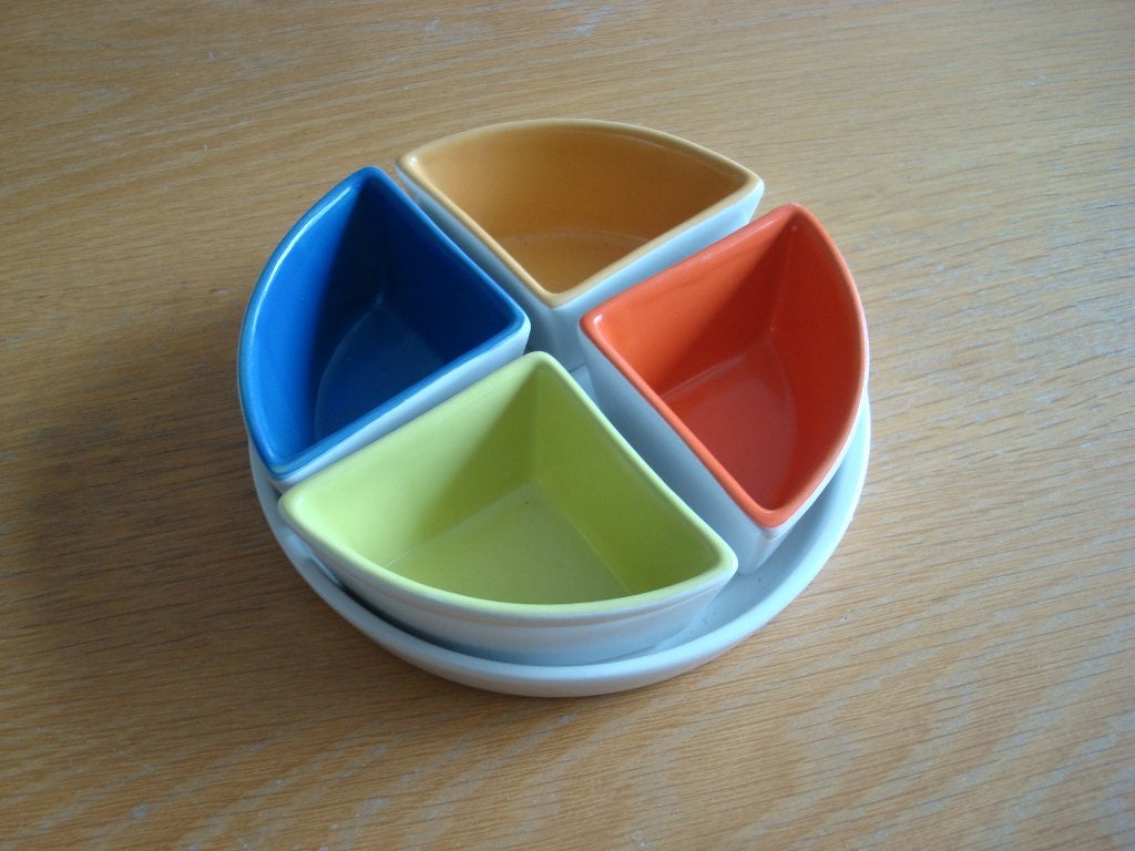 Dipschalen retro, Ophalen of Verzenden, Overige stijlen, Glas, Schaal of Schalen