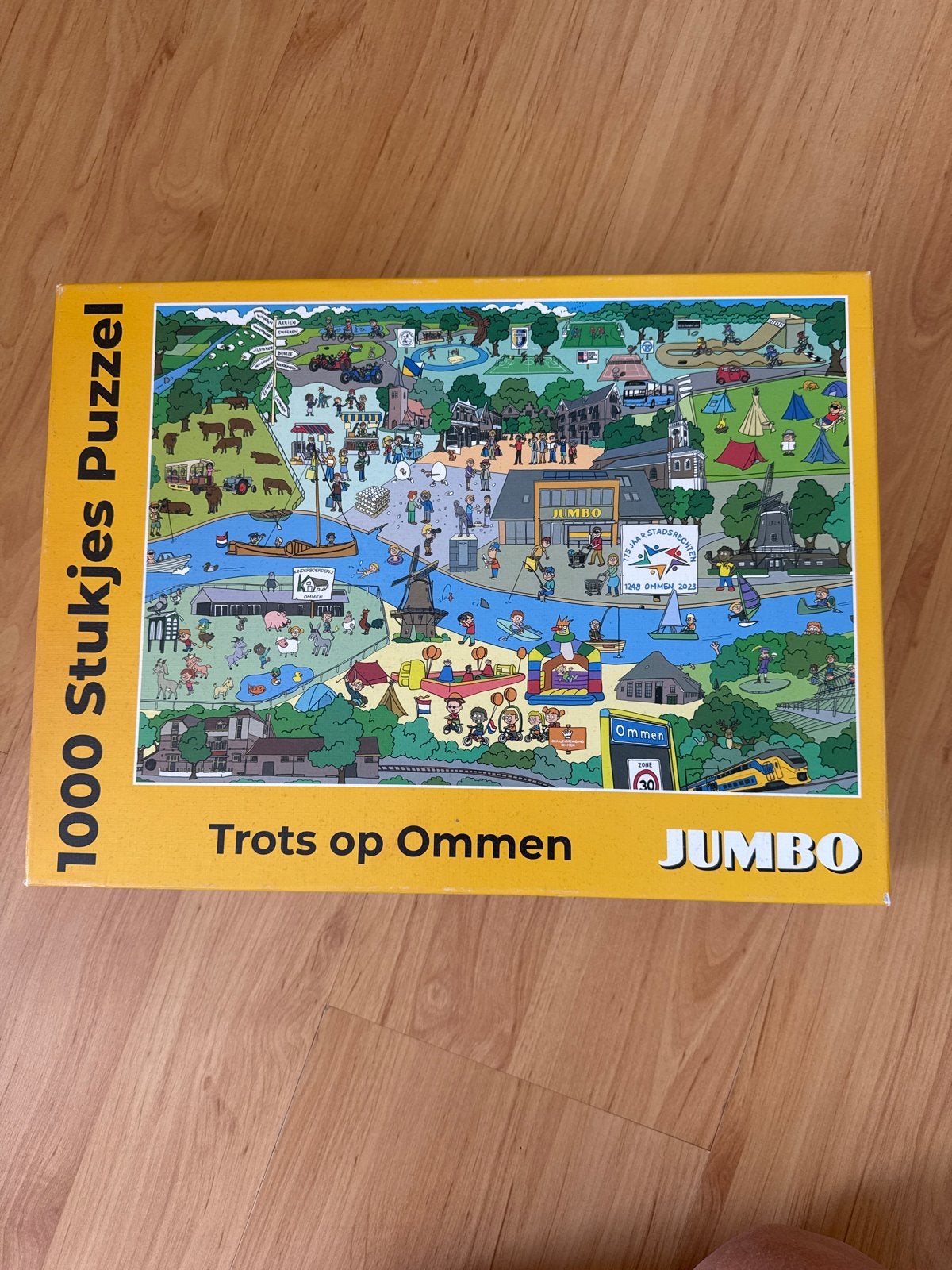 Jumbo Legpuzzel 1000 stukjes - Trots op Ommen, Hobby en Vrije tijd, Denksport en Puzzels, Ophalen of Verzenden, 500 t/m 1500 stukjes