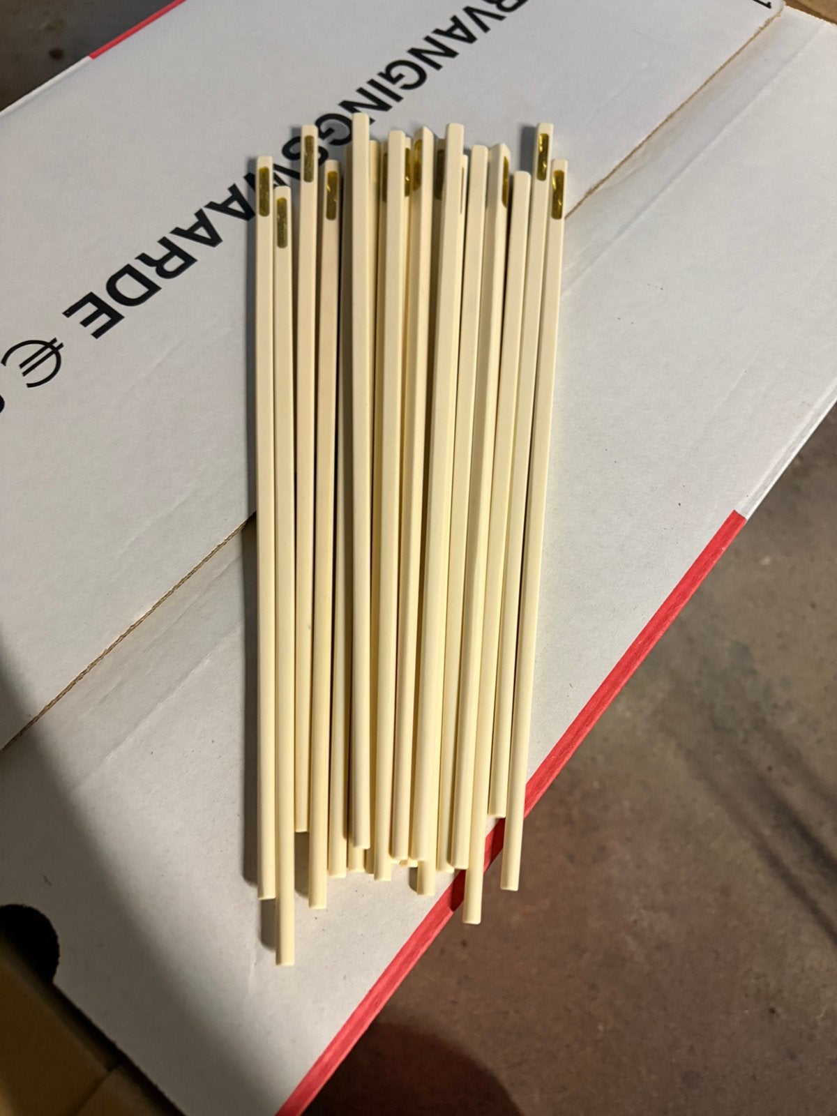 Herbruikbare eetstokjes plastic, Ophalen of Verzenden, Zo goed als nieuw, Kunststof
