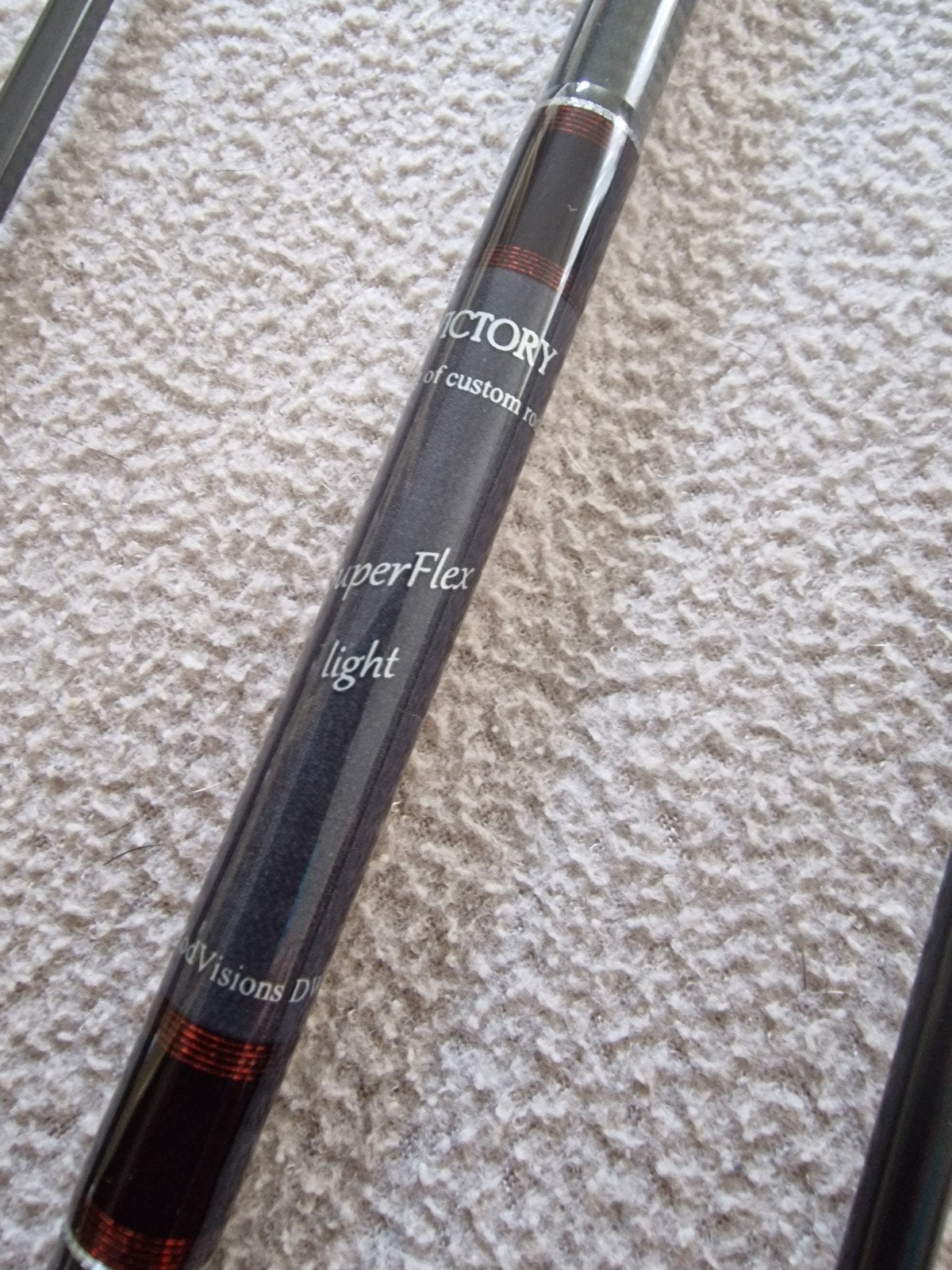3 X ROD VISION SUPERFLEX LIGHT 12.FT KARPERHENGELS IZGST, Ophalen, Zo goed als nieuw, Werphengel