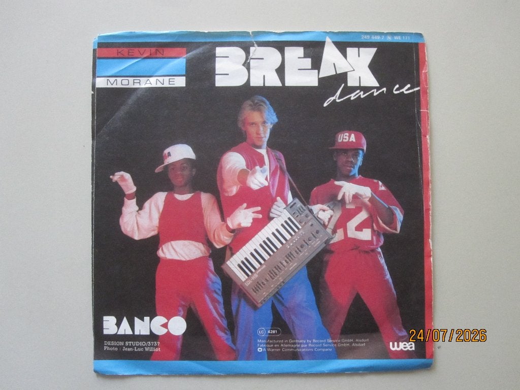 KEVIN MORANE - break dance - vinyl 7", Gebruikt, 7 inch, Ophalen of Verzenden, Pop