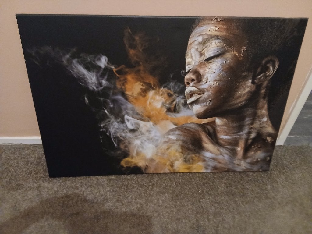 Canvas, Huis en Inrichting, Woonaccessoires | Schilderijen, Tekeningen en Foto's, Ophalen, Zo goed als nieuw, 75 tot 100 cm, Schilderij