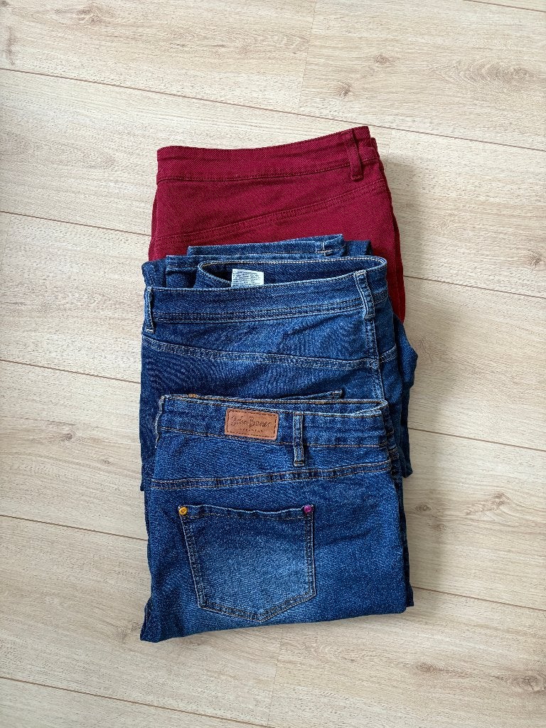 Diverse spijkerbroeken (5-pocket broeken) maat 50, Kleding | Dames, Ophalen of Verzenden, Zo goed als nieuw, Blauw, Broek of Spijkerbroek
