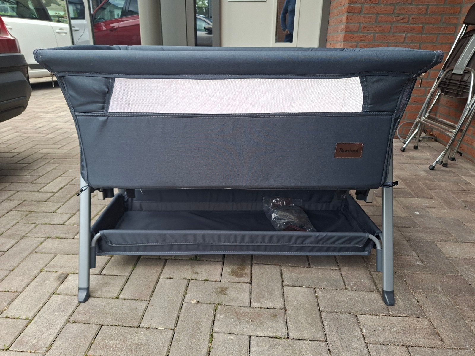 Co-sleeper Bannini Elia donkergrijs, Ophalen, Zo goed als nieuw, Wieg