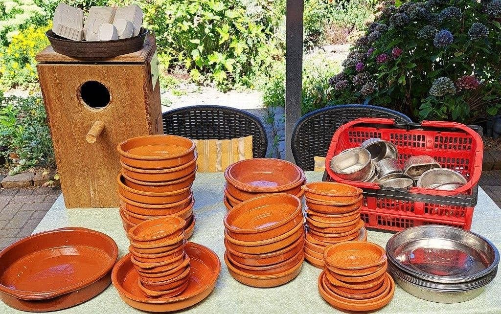 Voer/wasbakken, broedblokken, mineraal knaagblokken, Ophalen, Kooi-accessoires