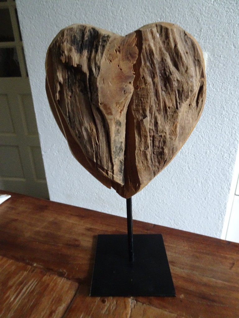 HOUTEN HART, Hout, Overige stijlen, Ophalen of Verzenden, Zo goed als nieuw