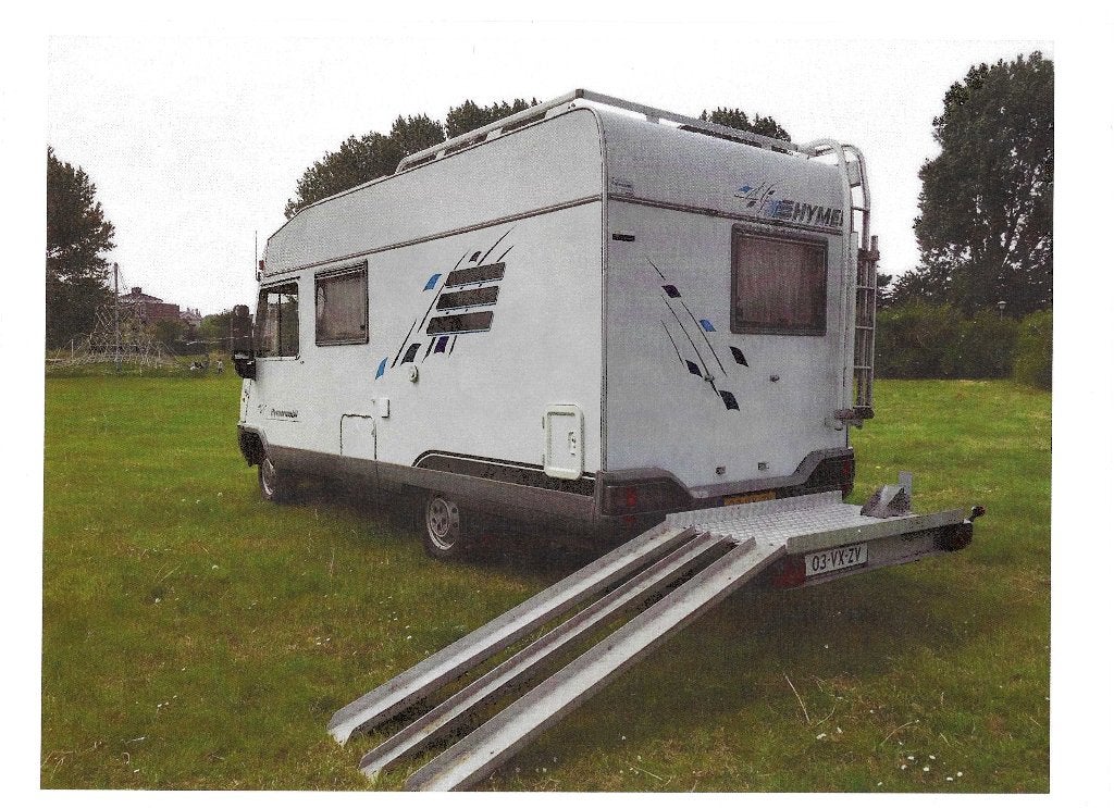 scootmobiel drager voor camper met elektrische lier, Caravans en Kamperen, Ophalen, Gebruikt