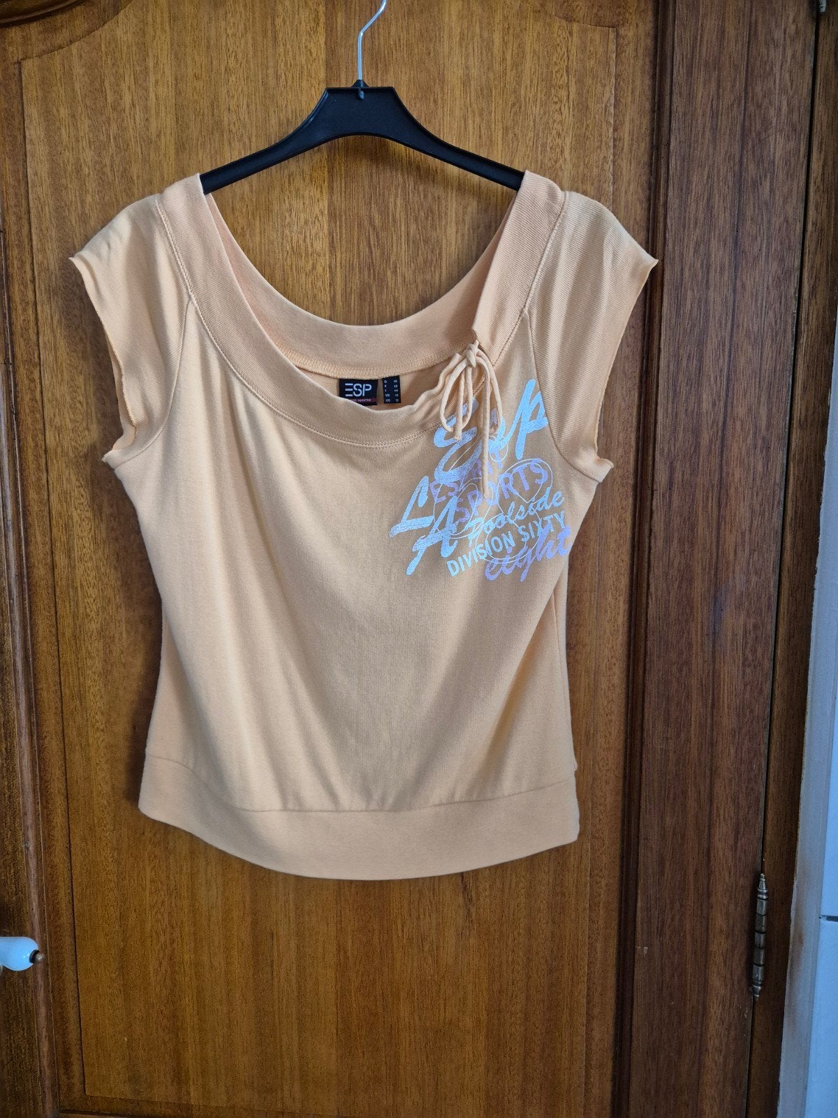 Shirt, mt.38-40  , Esperit, Oranje, Ophalen of Verzenden, Zo goed als nieuw, Korte mouw