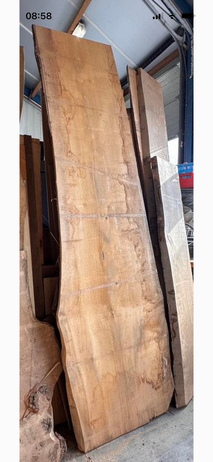 Schaaldeel Boomstam 330x 98/80cm, Doe-het-zelf en Verbouw, Hout en Planken, Ophalen