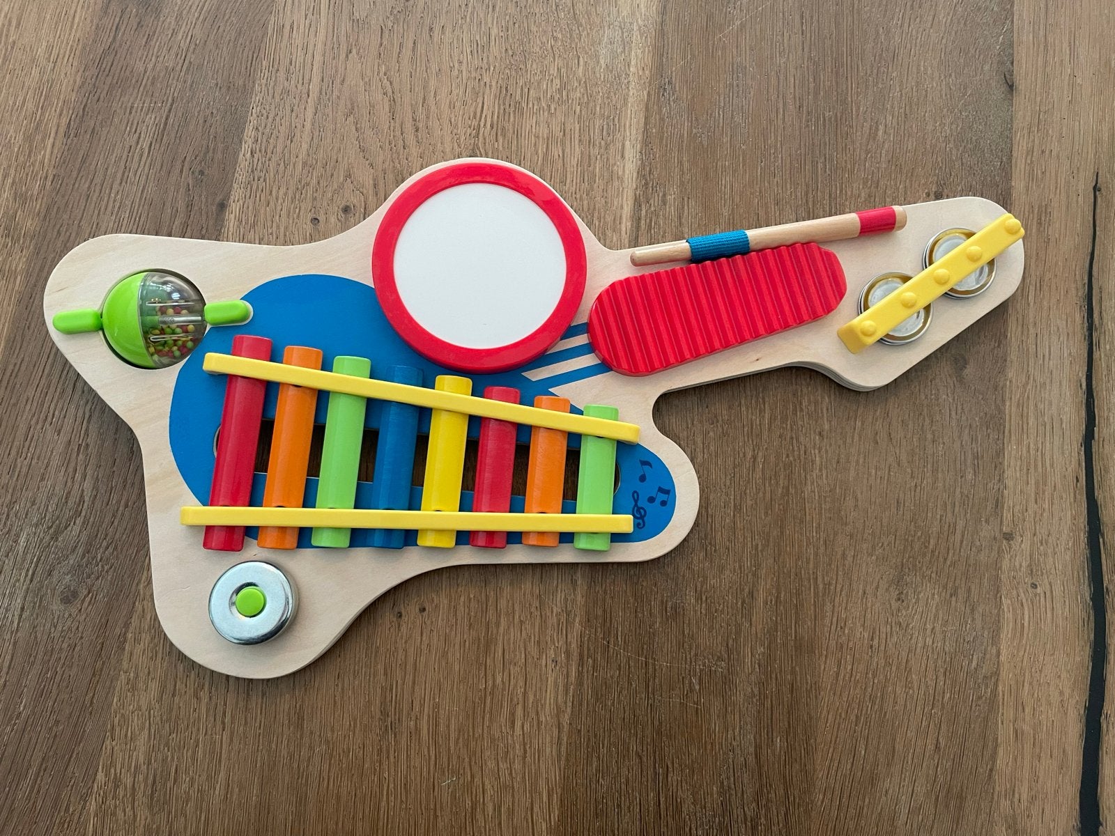 Houten Muziekinstrument Gitaar voor Baby's en Peuters, Ophalen, Zo goed als nieuw, Overige typen, Met geluid