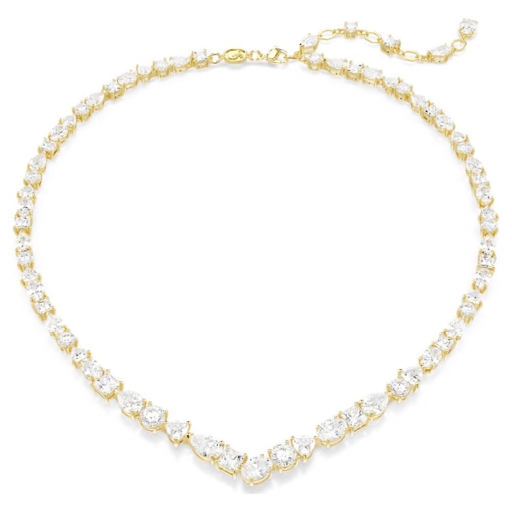 Swarovski Mesmera Ketting Goud met Verschillende Slijpvormen, Sieraden, Tassen en Uiterlijk, Ophalen of Verzenden, Nieuw, Goud