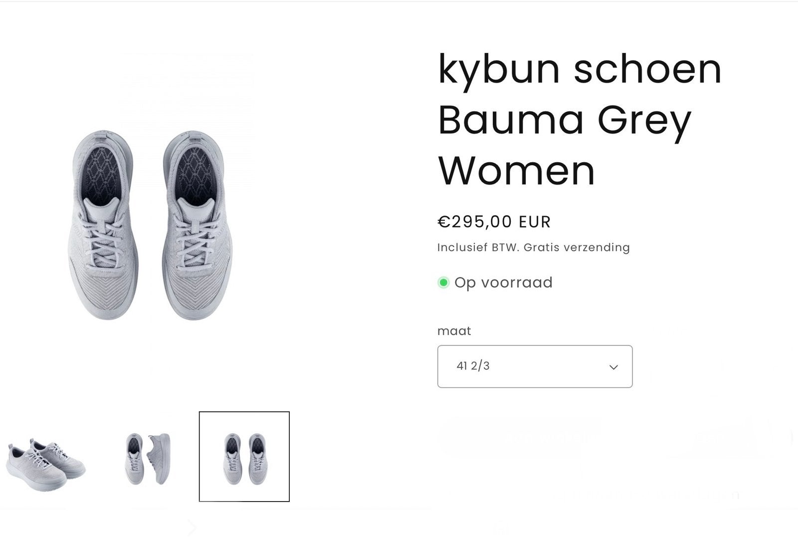 Als nieuw: Kybun dames schoenen, Ophalen, Grijs, Kybun, Sneakers of Gympen