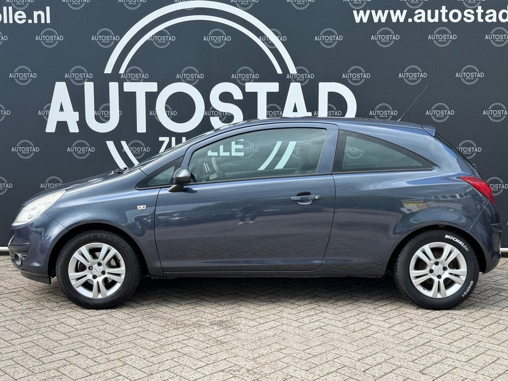 Opel Corsa 1.4-16V Business NL-Auto / NAP / APK / Airco / Af, Stof, Zwart, 4 cilinders, Origineel Nederlands