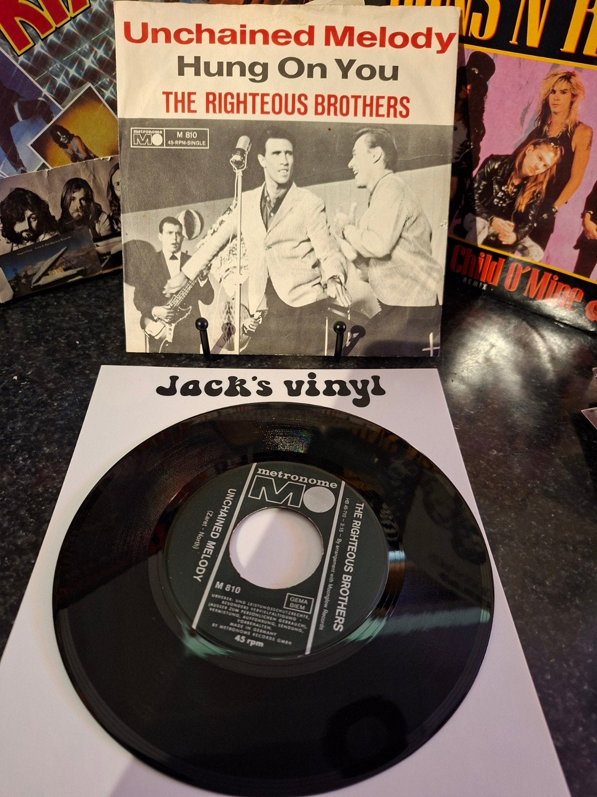 The Righteous Brothers - Unchained Melody 7 inch vinyl 1965, Gebruikt, 7 inch, Ophalen of Verzenden, Beschermende buitenhoes