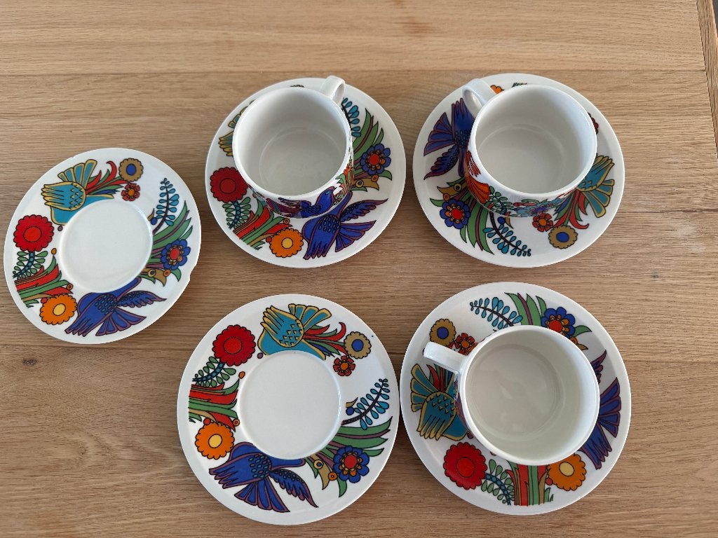 Koffiekopjes & schotels - Villeroy & Boch - Acapulco vintage, Huis en Inrichting, Keuken | Servies, Gebruikt, Villeroy & Boch