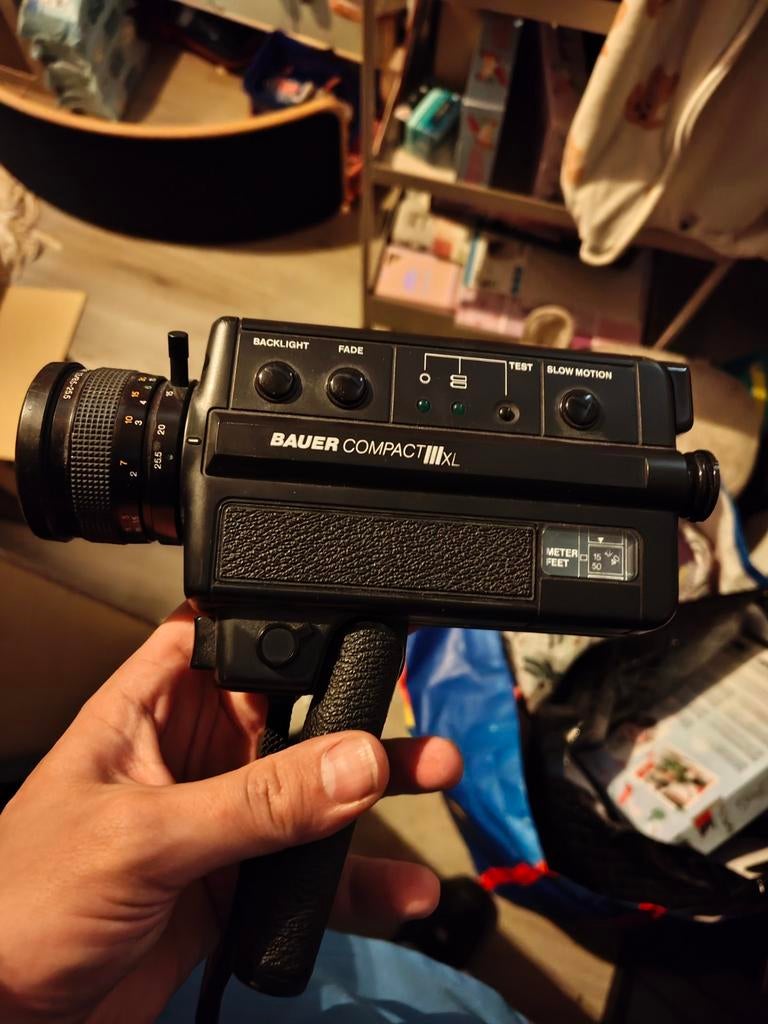 Bauer Compact III XL Super 8 Camera, Ophalen of Verzenden, 8mm, Camera
