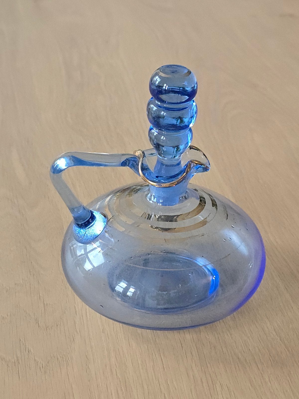 antieke Art Deco Karaf 1920S van Glasfabriek De Rupel Boom, Ophalen of Verzenden