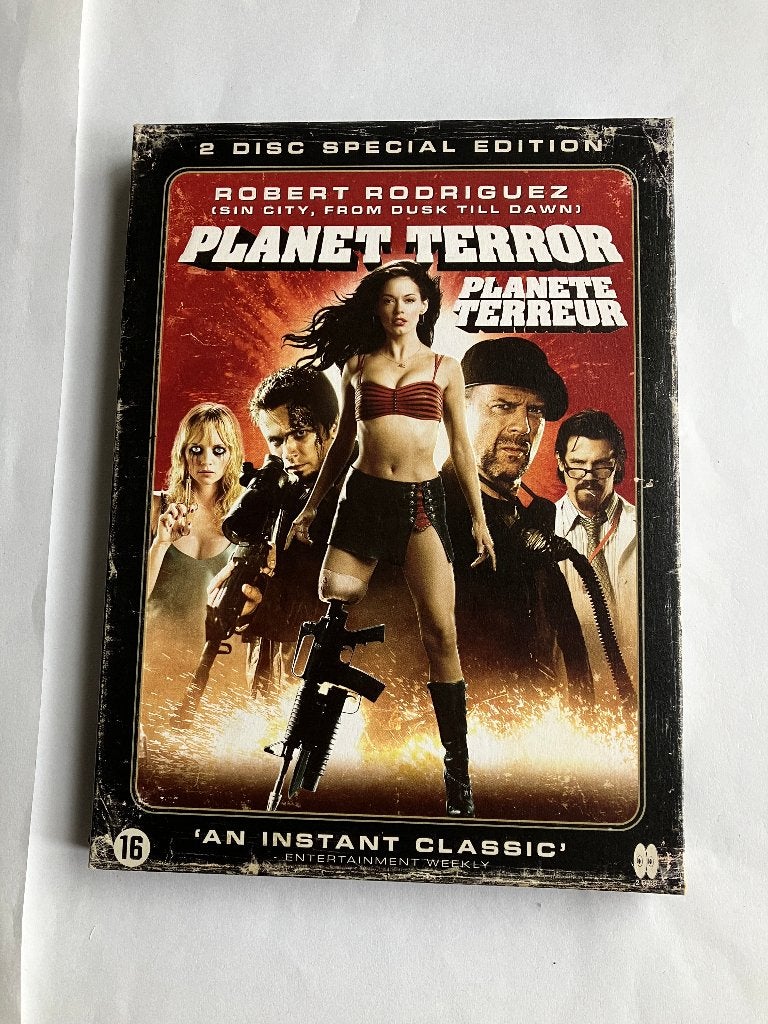 planet terror dvd (2 DVD's) special edition robert rodriguez, Alle leeftijden, Ophalen of Verzenden, Zo goed als nieuw, Nederlands