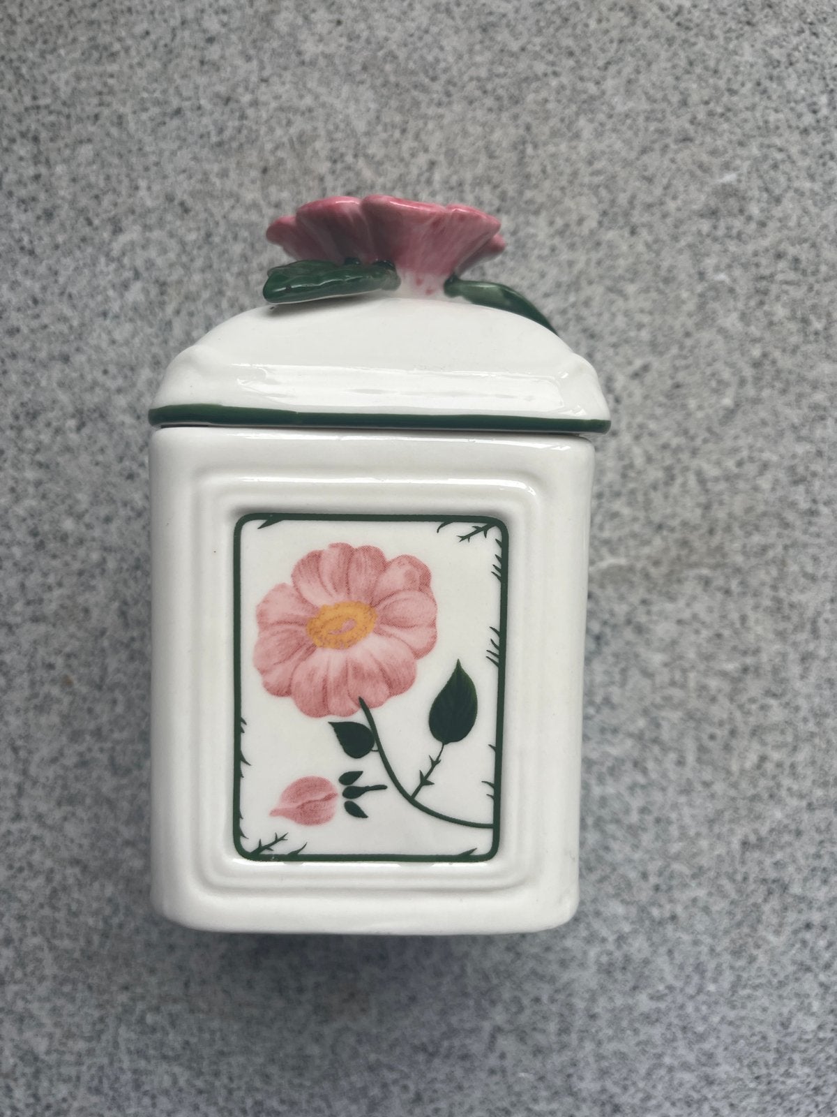 Villeroy & Boch Voorraadpot met Bloemenmotief, Ophalen, Zo goed als nieuw, Voorraadpot, Steen/keramiek