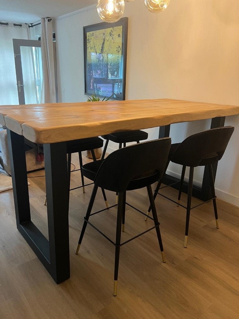 Bar tafel, Huis en Inrichting, Ophalen, Eikenhout, 50 tot 100 cm, Zo goed als nieuw